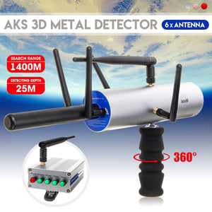 Mini Underground AKS Metal Detector Multi Antenna Gold Silver Copper  Stones Detectors Treasure Hunter Detector Tool