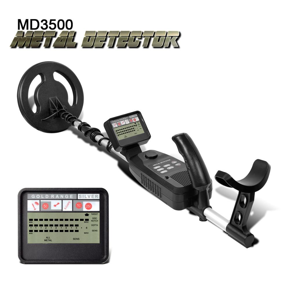 Underground Metal Detector MD-3500 MD3500 Treasure Hunting Detector Metal Search Gold Silver Detector Stud Finder Metaaldetector