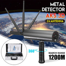 Load image into Gallery viewer, Mini AKS Metal Detector Professtional Underground Handhold 3D Gold/Gems Detector Long Range Diamond Finder Tracker + Storage Box