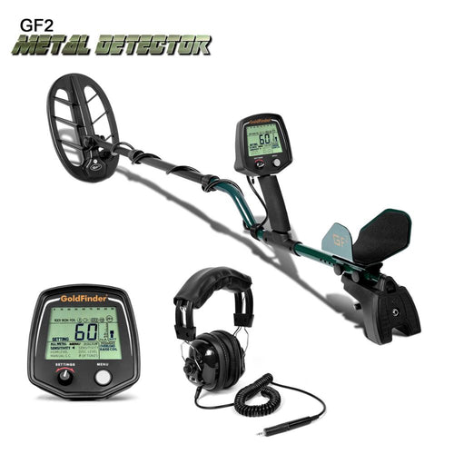 Professional Underground Metal Detector GF2 Treasure Hunter Gold Digger LCD Display Headphone Ultra Sensitivity Detector Wiring